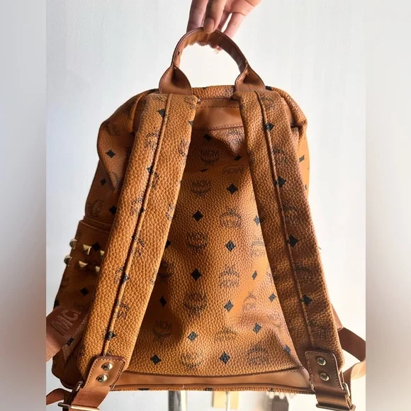 MCM Cognac Visetos Backpack - Picture 4 of 7